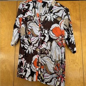 CLEARANCE Lane Bryant Multicolor Abstract Blouse